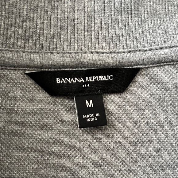 Banana Republic Men's Zip-Up Gray Sweater - Picture 3 of 3